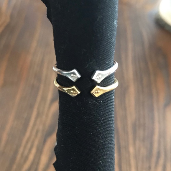 Alex and Ani Jewelry - Alex and Ani Flare Set of 2 Adjustable Rings